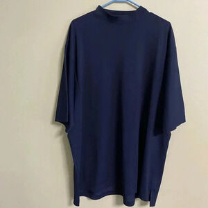 FootJoy Golf Men's Size XXL Short Sleeve Pullover Navy Blue Crewneck